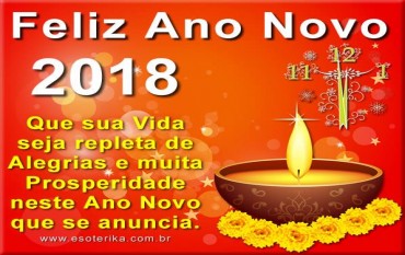 FELIZ E PRÓSPERO ANO NOVO 2018